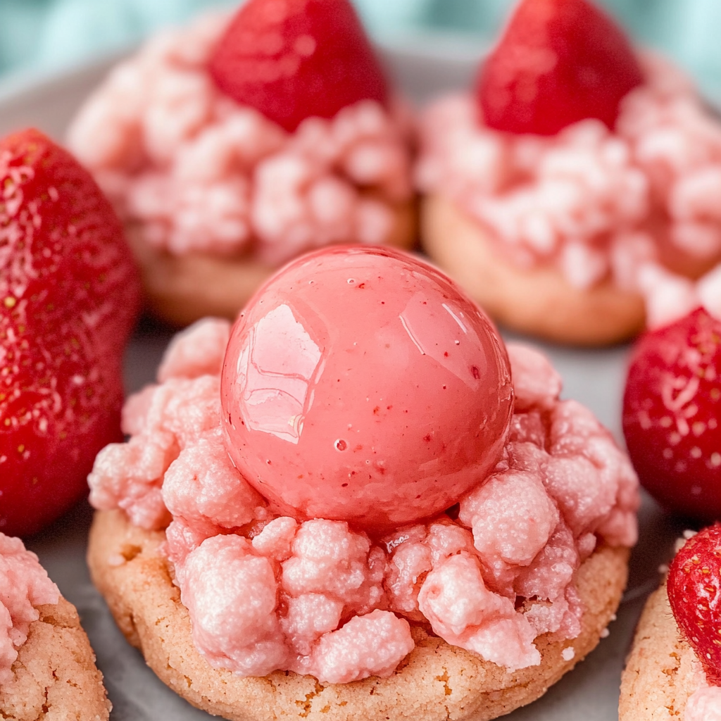 Strawberry Kiss Cookies