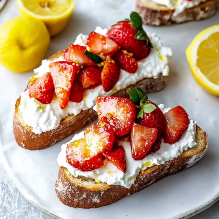 Strawberry Ricotta Toast