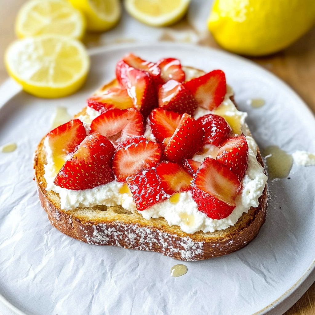 Strawberry Ricotta Toast