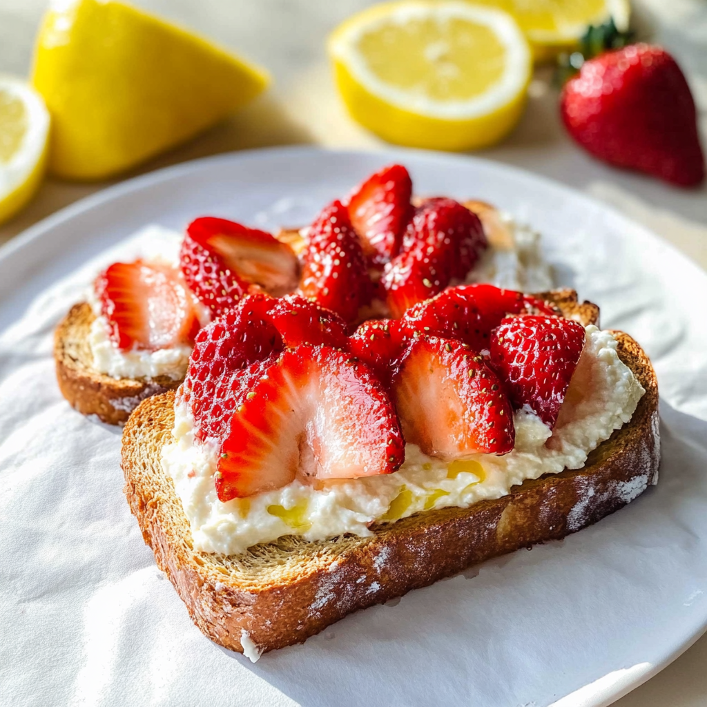 Strawberry Ricotta Toast