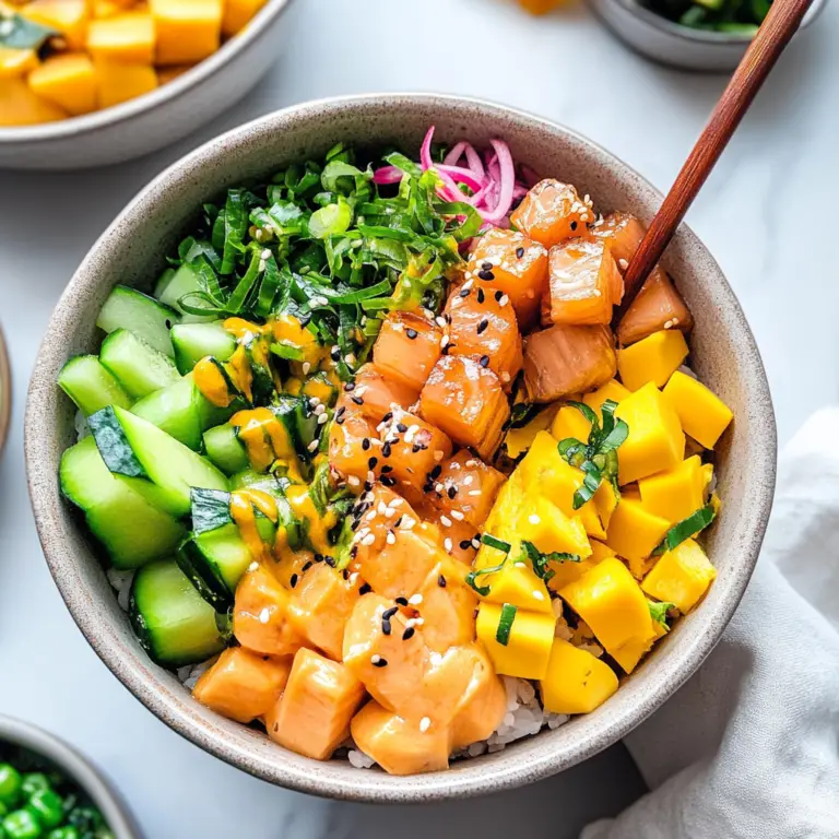Tuna and Salmon Poke Bowls