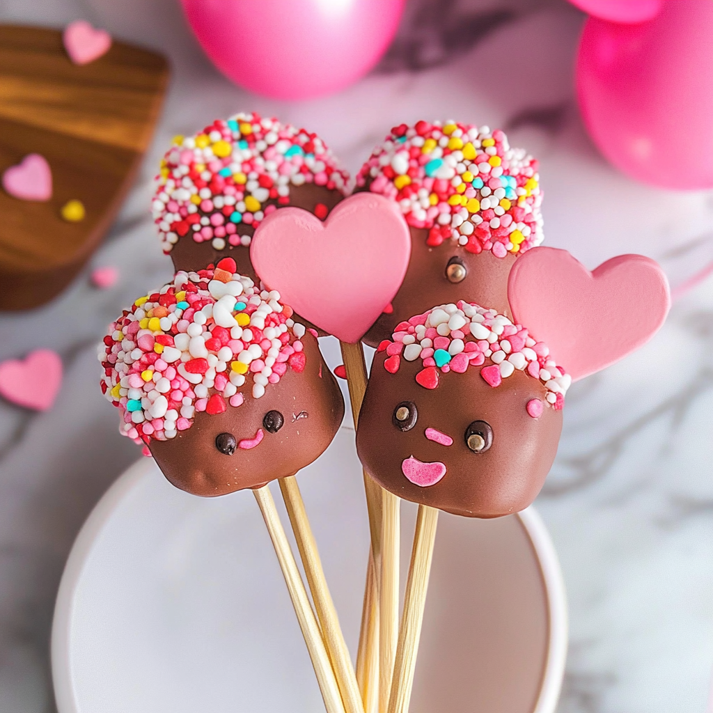 Valentine Marshmallow Pops