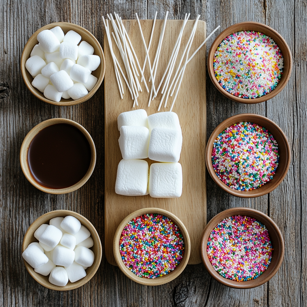 Valentine Marshmallow Pops ingredients