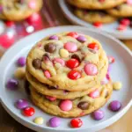 Valentine’s Day M&M Cookies