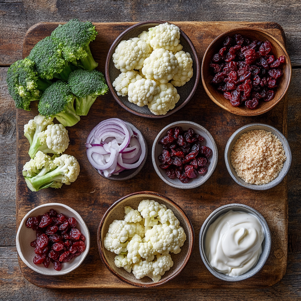 broccoli cauliflower salad ingredients