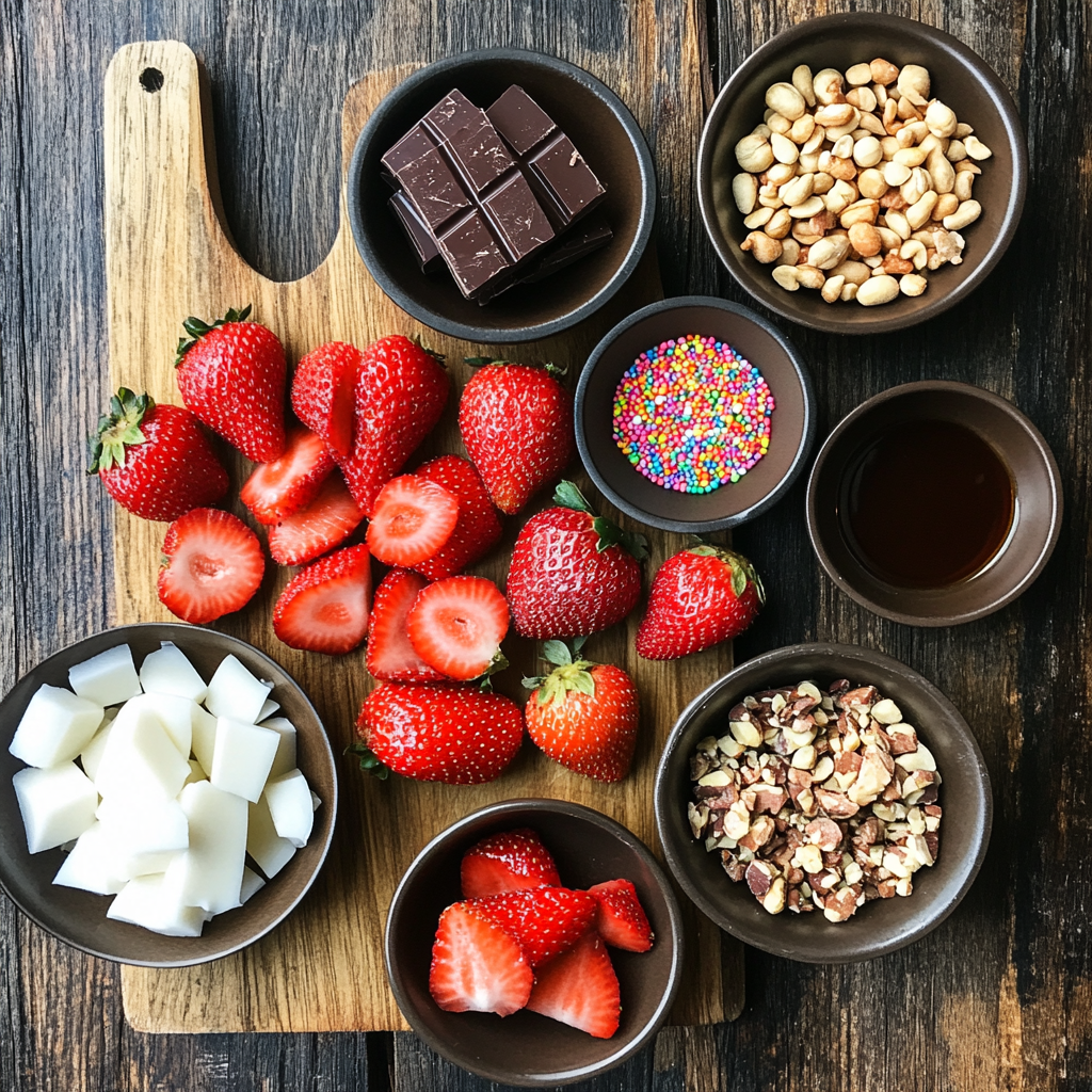 dubai hocolate Strawberry cup ingredients