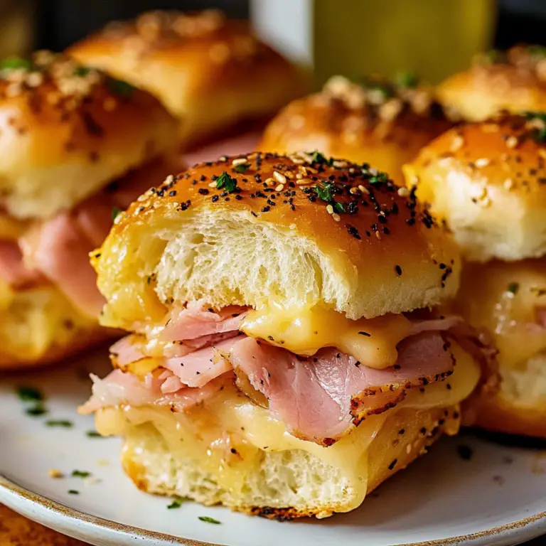 hawaiian roll sliders ham and cheese
