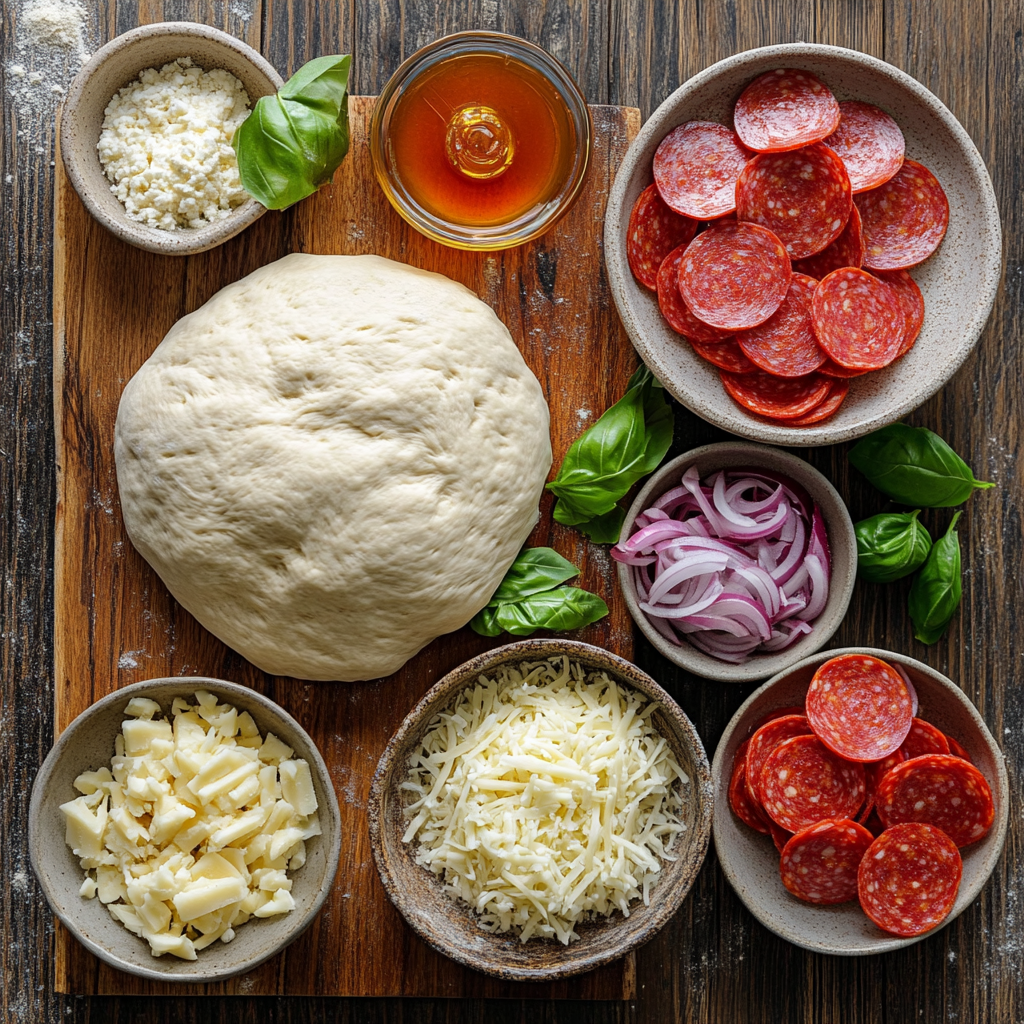 hot honey pizza ingredients