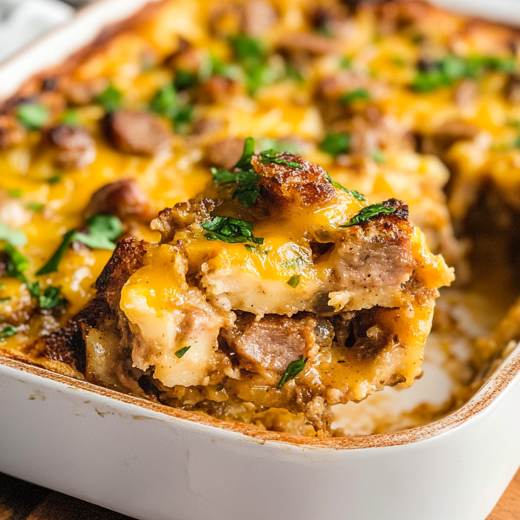 pancake sausage casserole