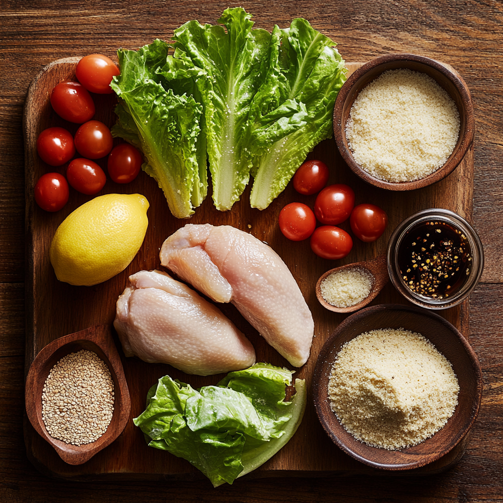 Crispy Hot Honey Chicken Caesar Salad