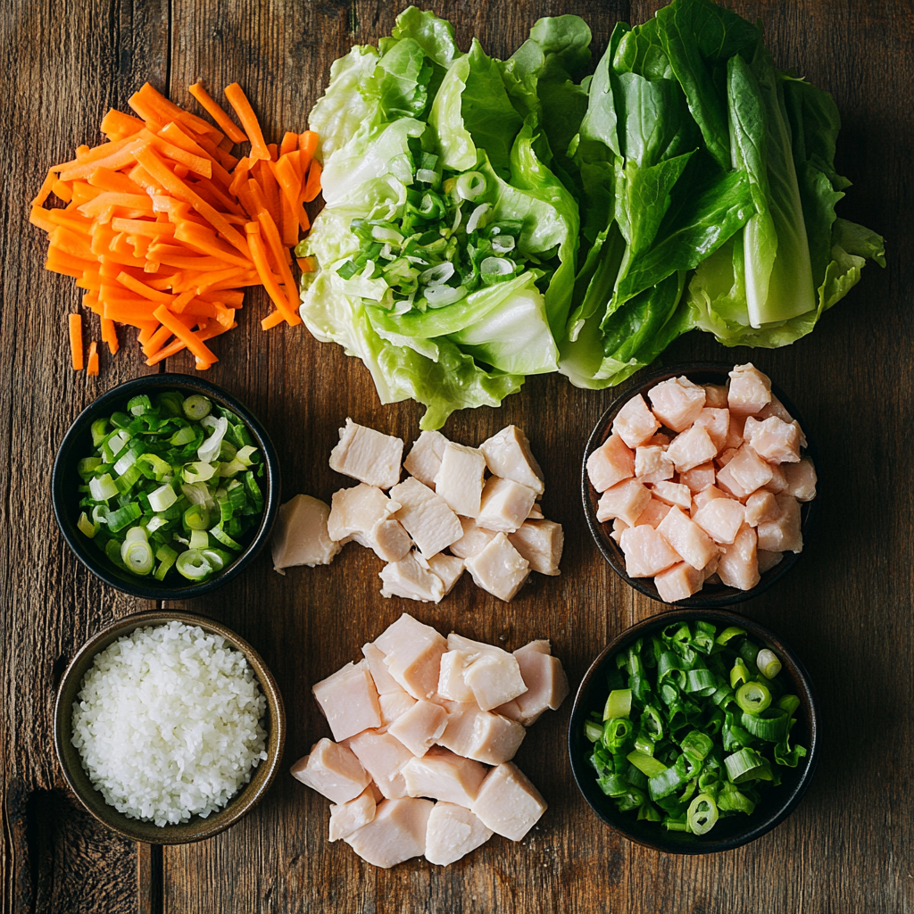 Thai Chicken Lettuce Wraps