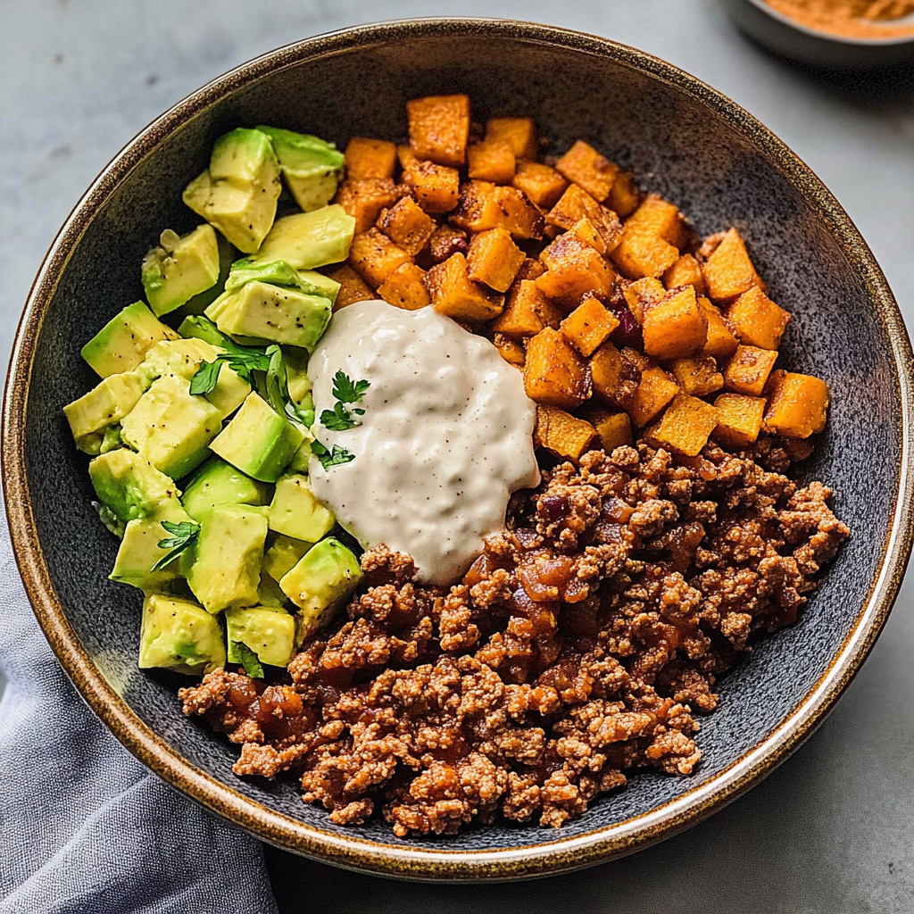 sweet potato taco bowl