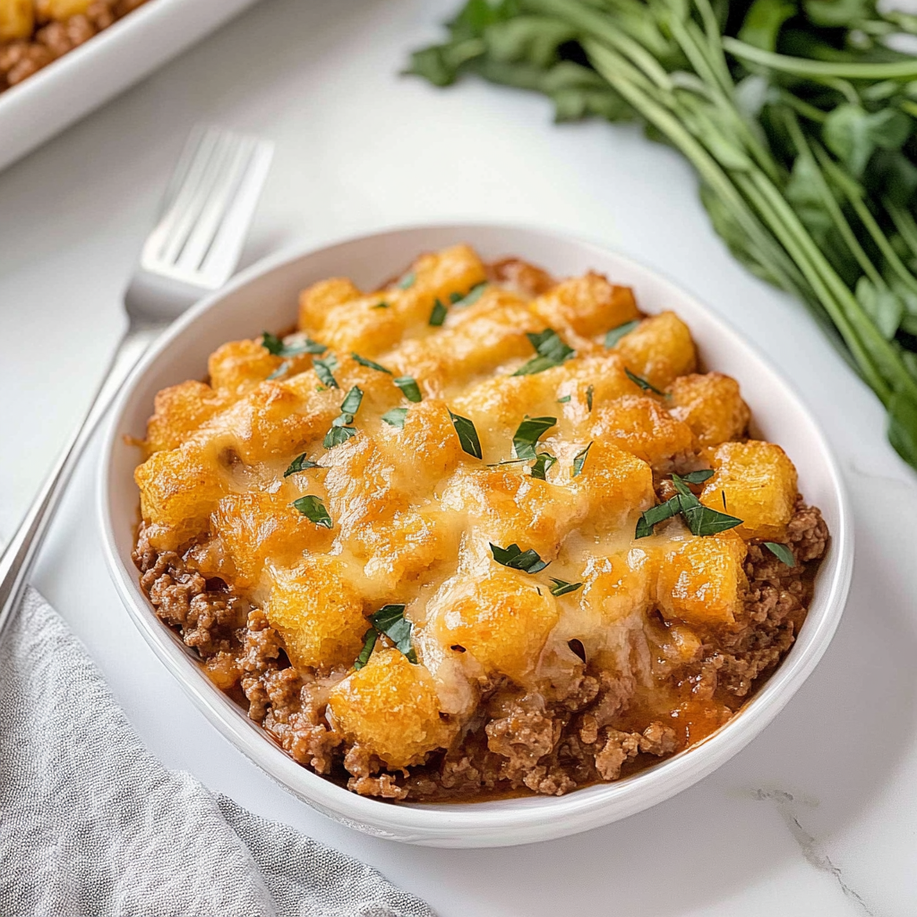 tater tot casserole with ground beef