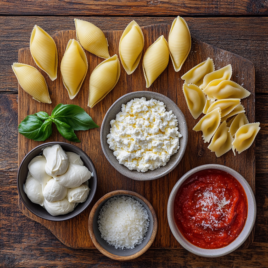 3-Cheese Stuffed Shells ingredients