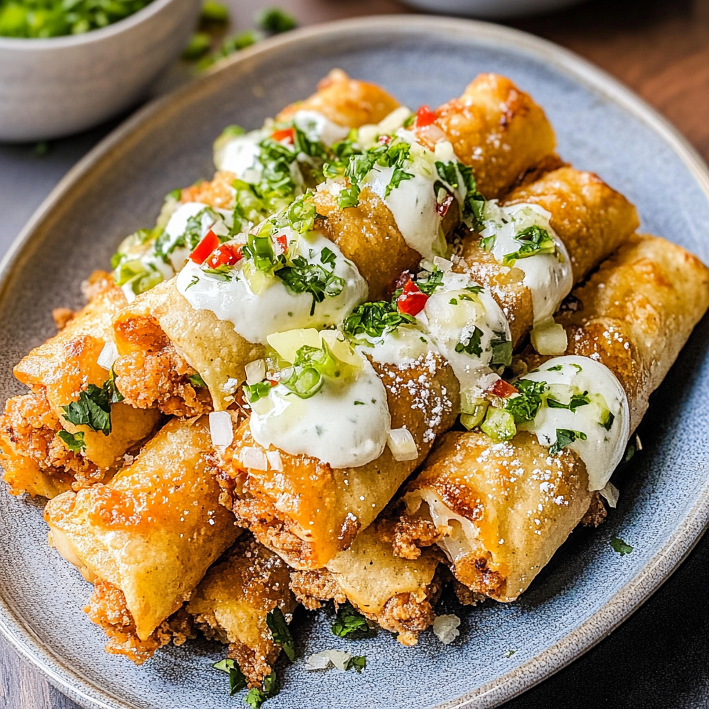 Air Fryer Chicken Taquitos