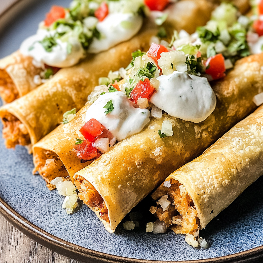 Air Fryer Chicken Taquitos