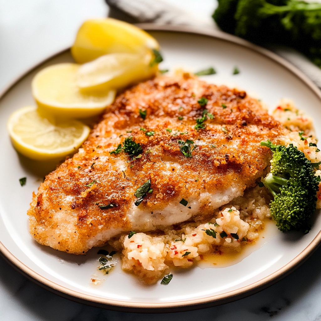 Baked Parmesan Crusted Tilapia