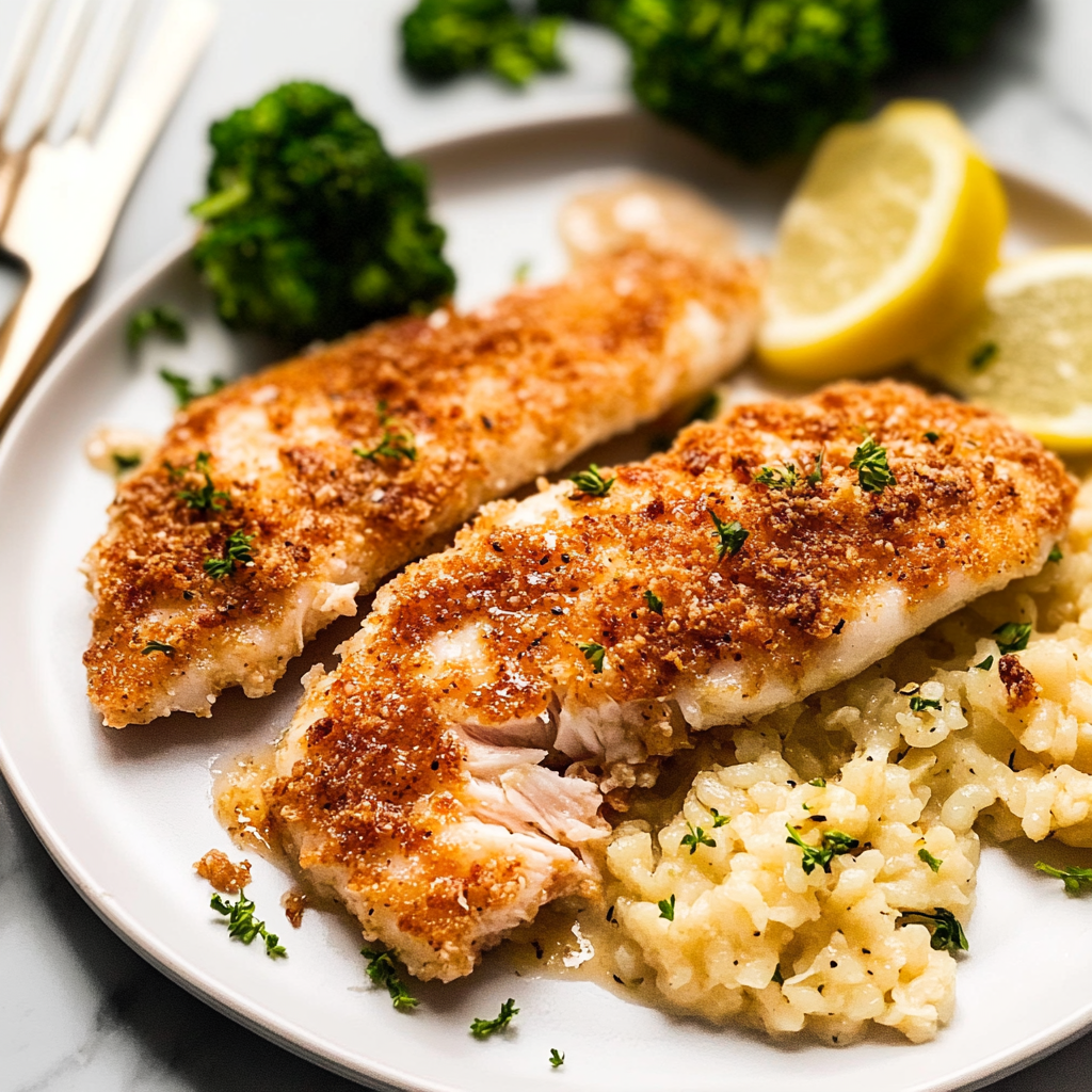 Baked Parmesan Crusted Tilapia