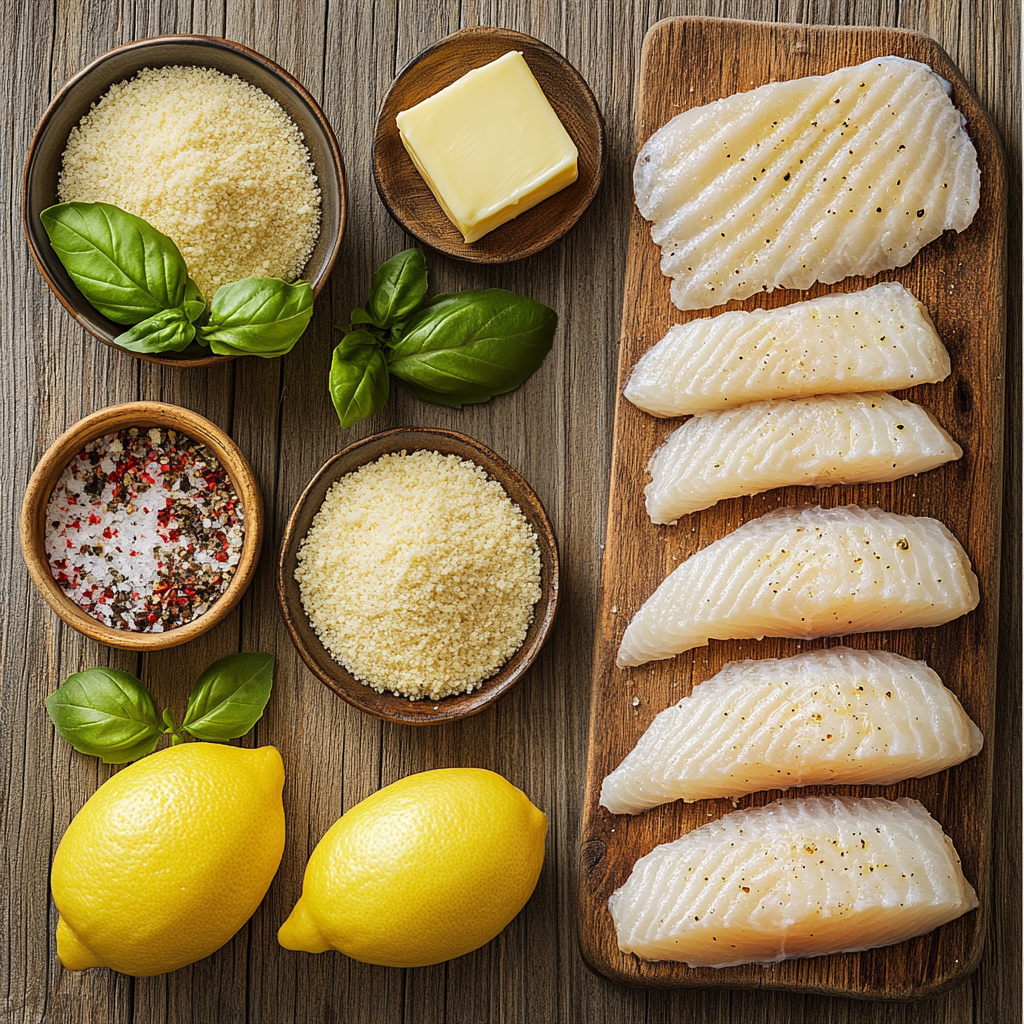 Baked Parmesan Crusted Tilapia ingredients