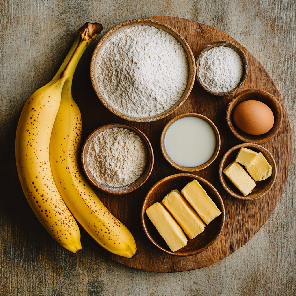 Banana Pancakes ingredients