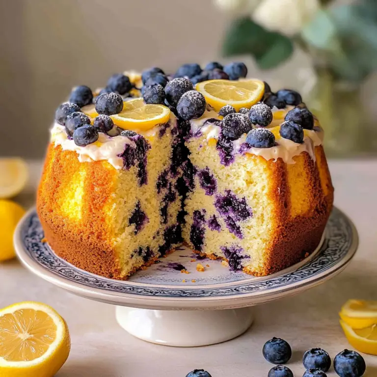 Blueberry Cake with Lemon