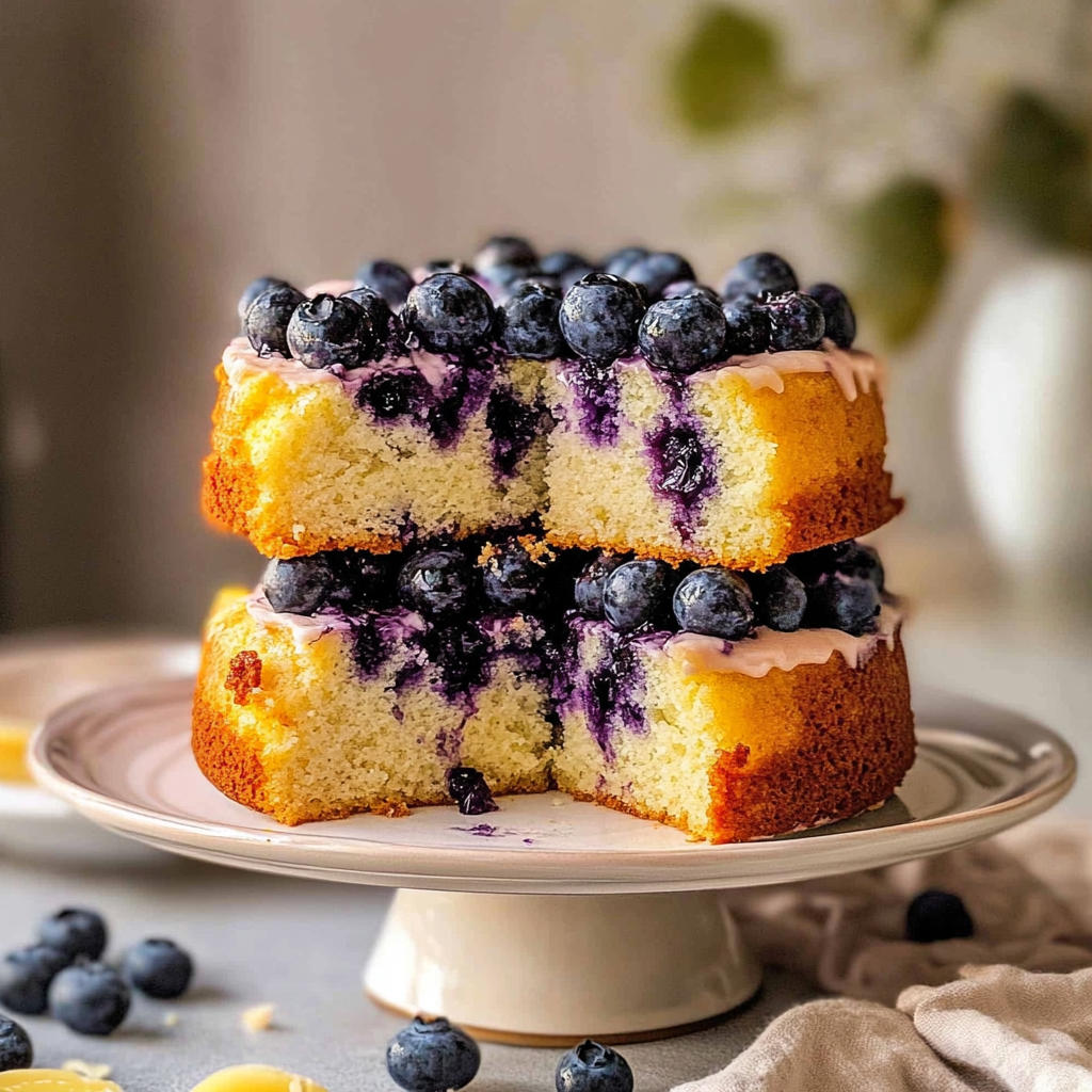 Blueberry Cake with Lemon