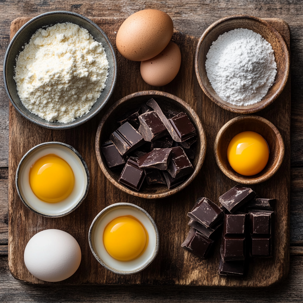 Chocolate Lava Cake ingredients