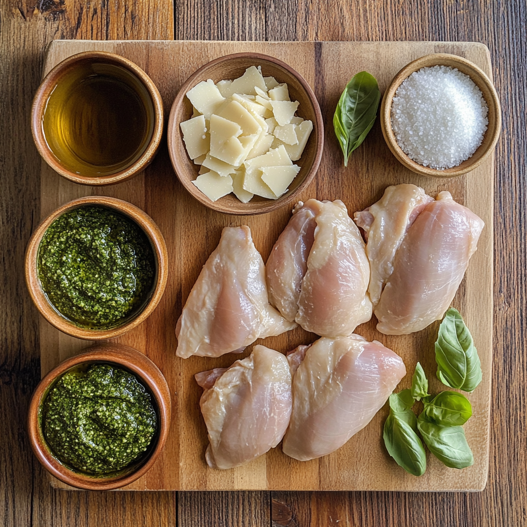 Creamy Pesto Chicken ingredients