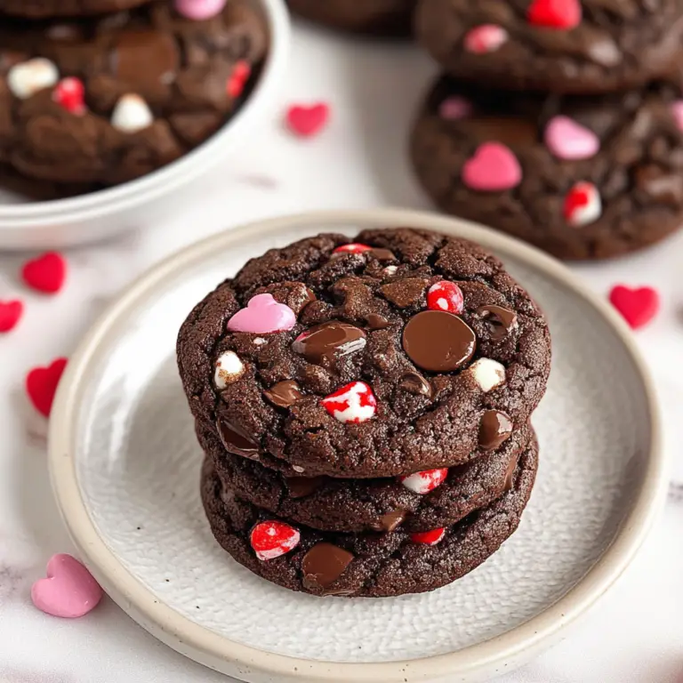 Double Chocolate Valentine’s Day Cookies