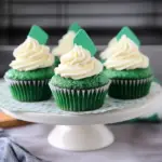 Green Velvet Mini Cupcakes