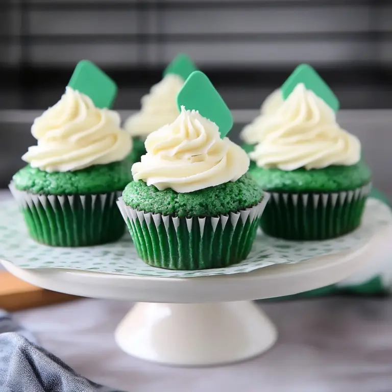 Green Velvet Mini Cupcakes