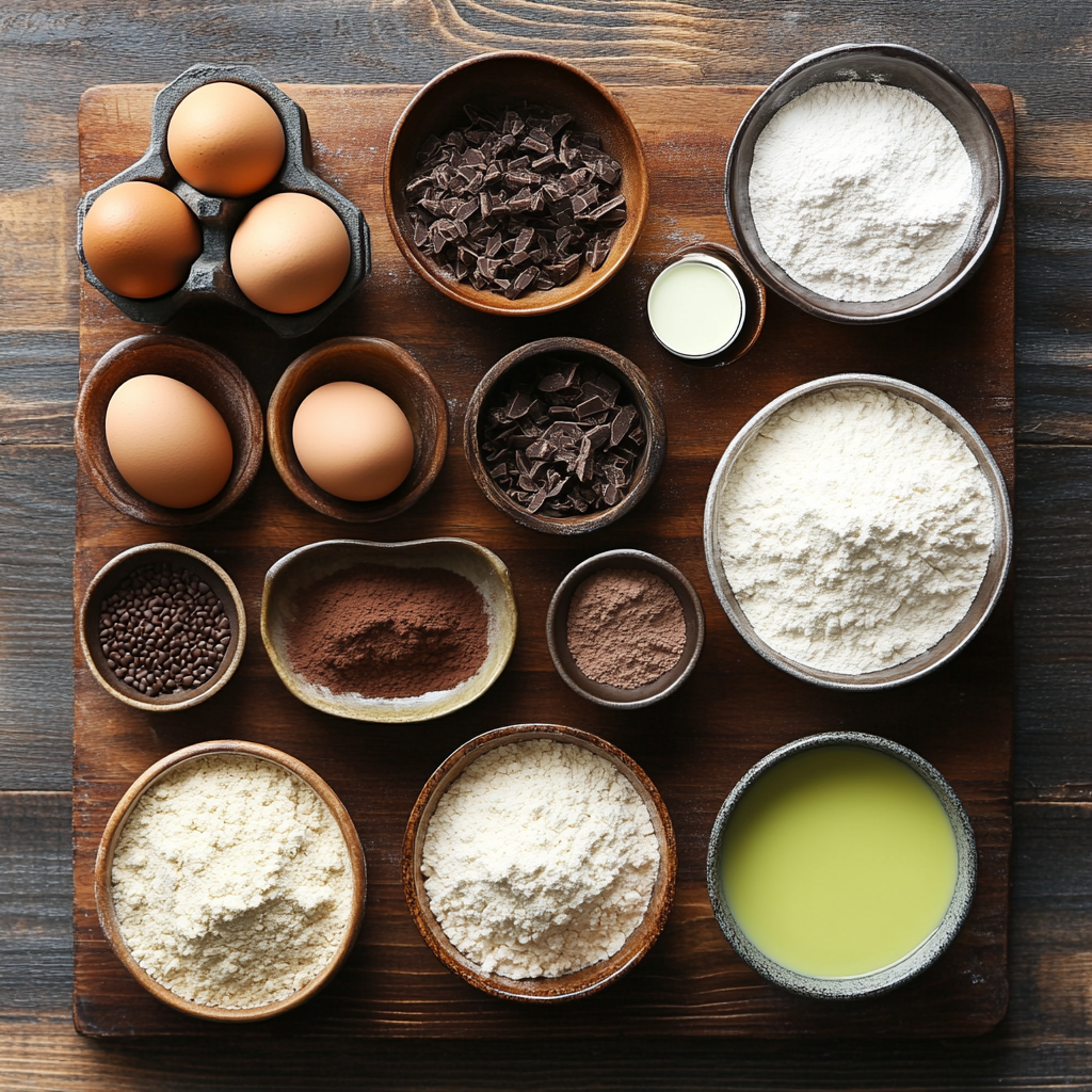 Green Velvet Mini Cupcakes ingredients