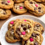 Heart Shaped Chocolate Chip Cookies