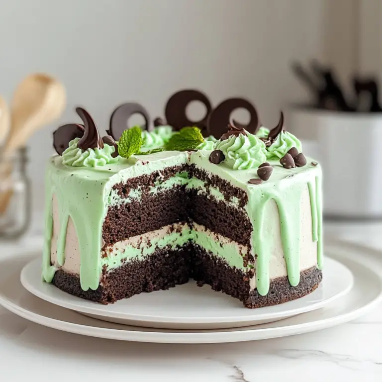 Mint Chocolate Chip Cake