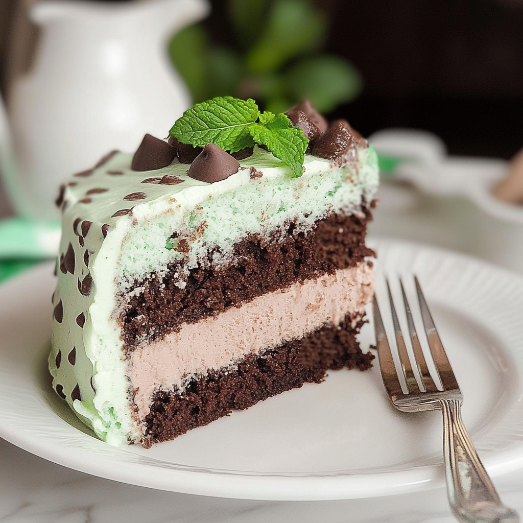 Mint Chocolate Chip Cake