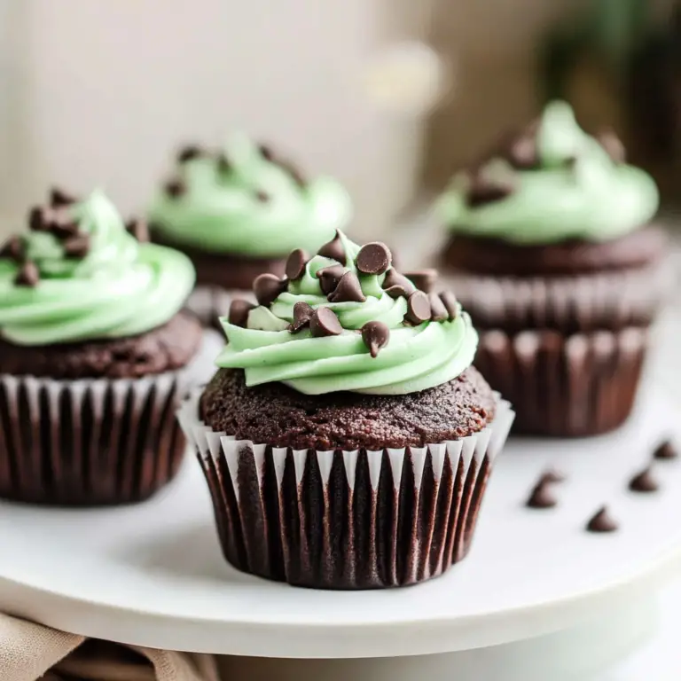 Mint Chocolate Chip Cupcakes