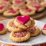 Peanut Butter Heart Cookies