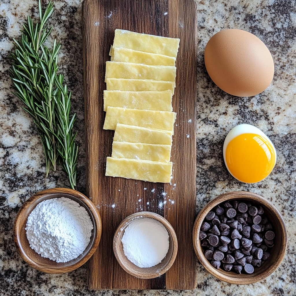 Puff Pastry Chocolate Hearts ingredients