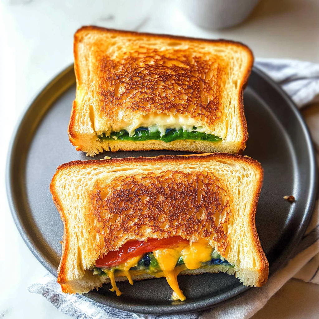 Rainbow Grilled Cheese Sandwich