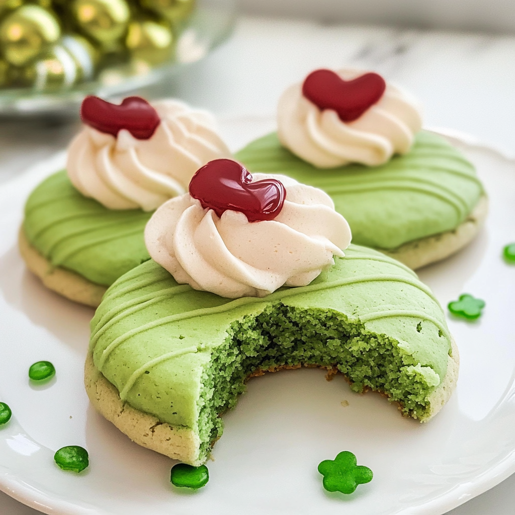Shamrock Shake Cookies