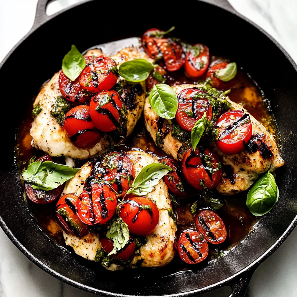 Skillet Caprese Chicken