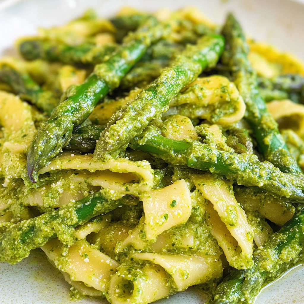 Spring Pesto Pasta with Asparagus