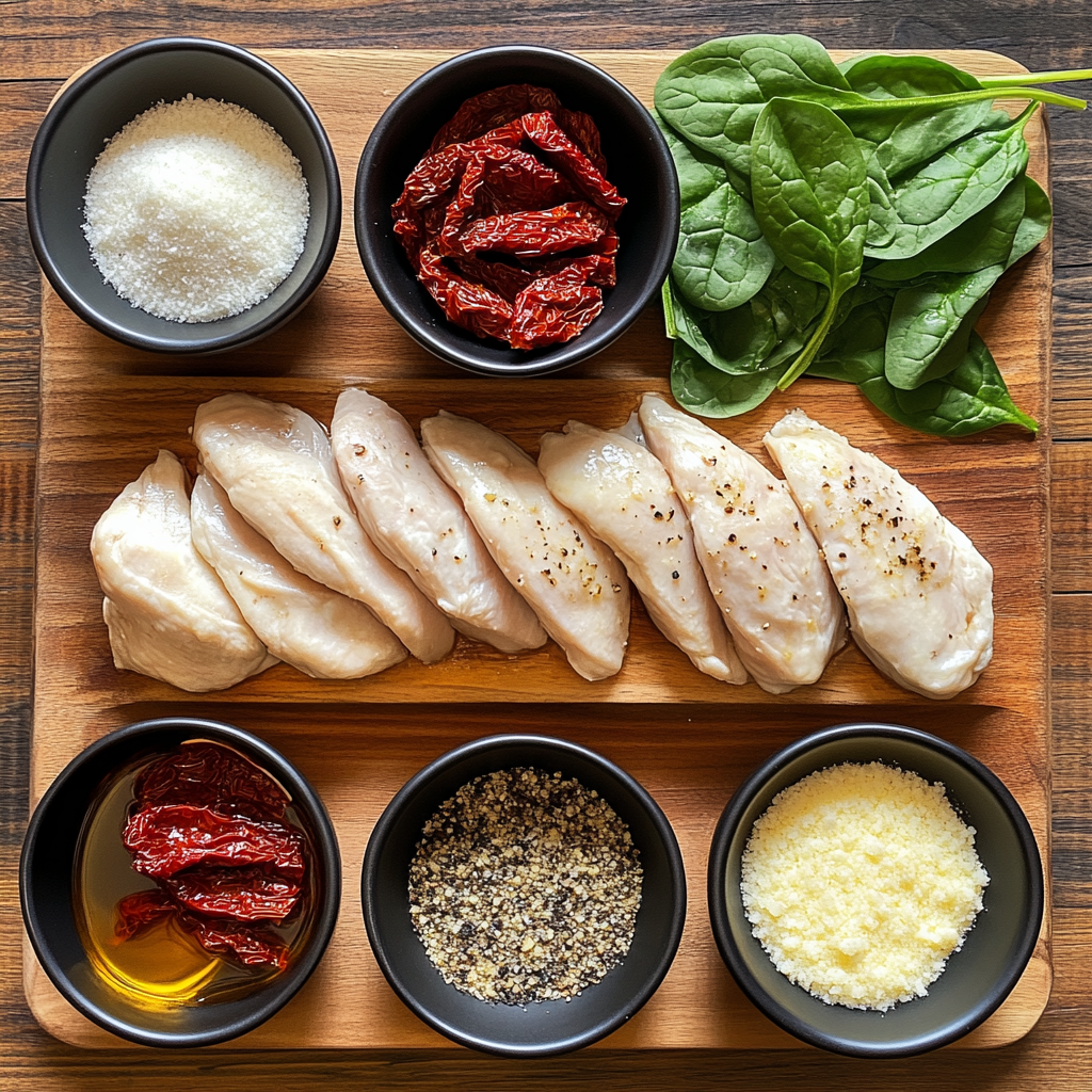 Tuscan Chicken ingredients