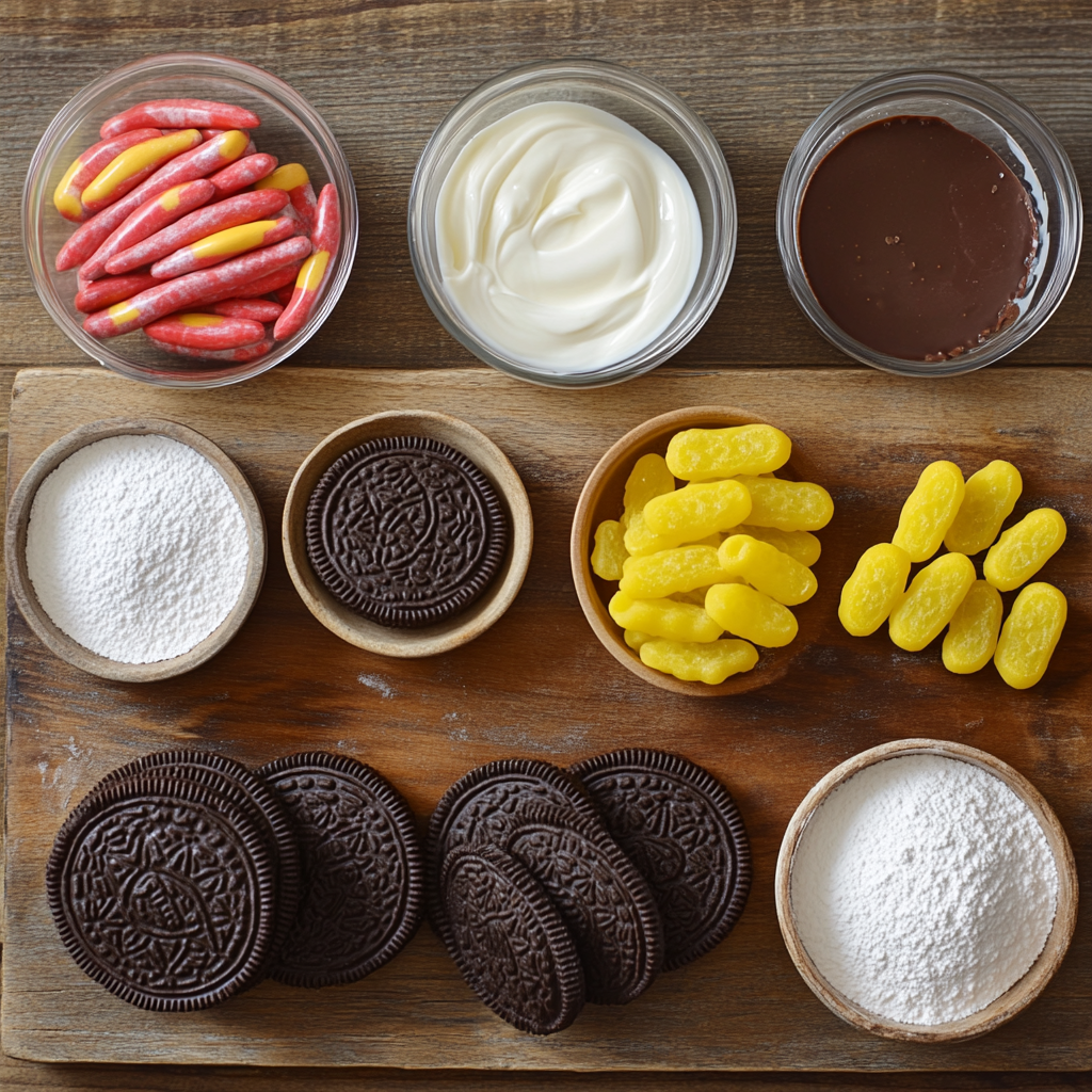 Valentine’s Day Dirt Cake ingredients