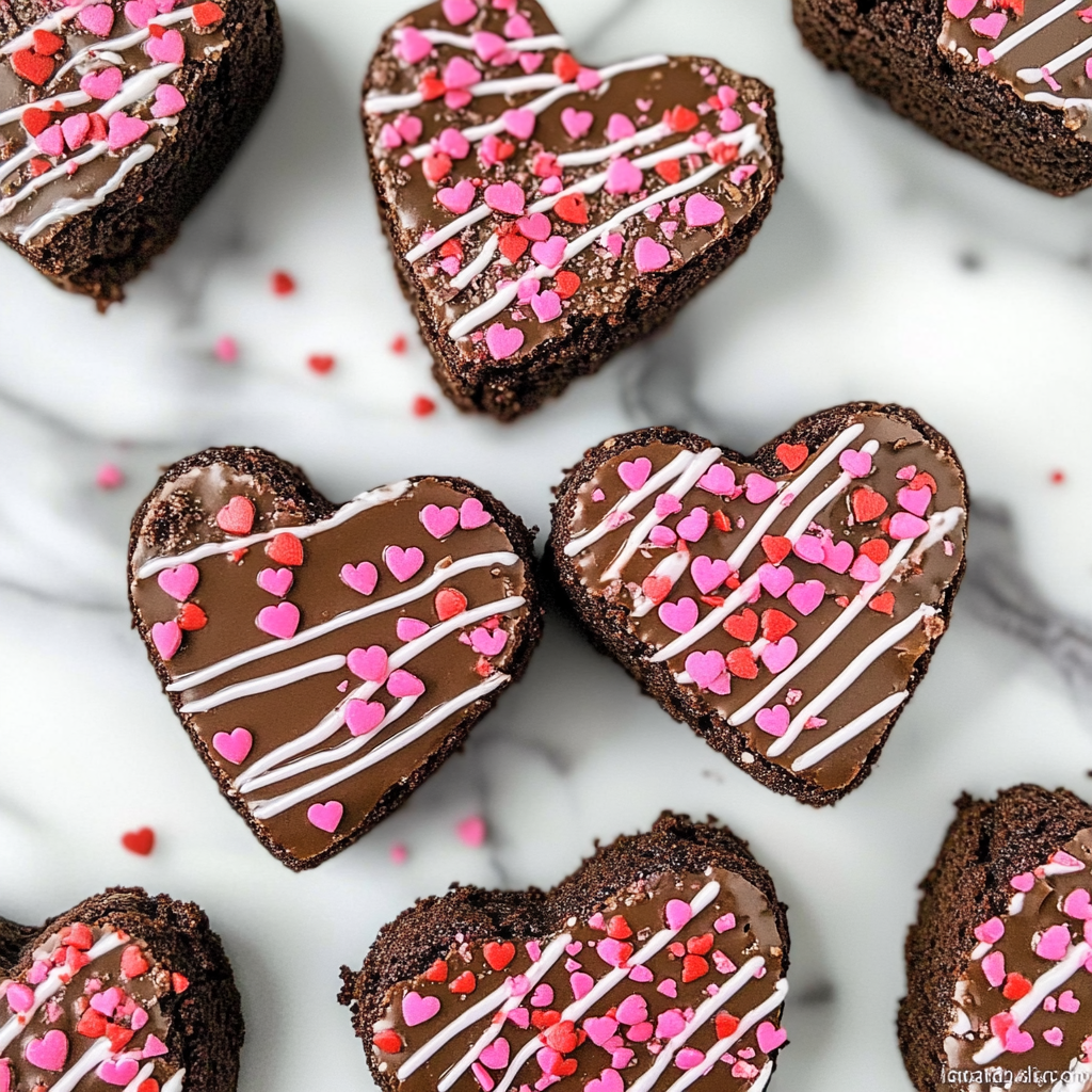 Valentine’s Day Heart-Shaped Brownies