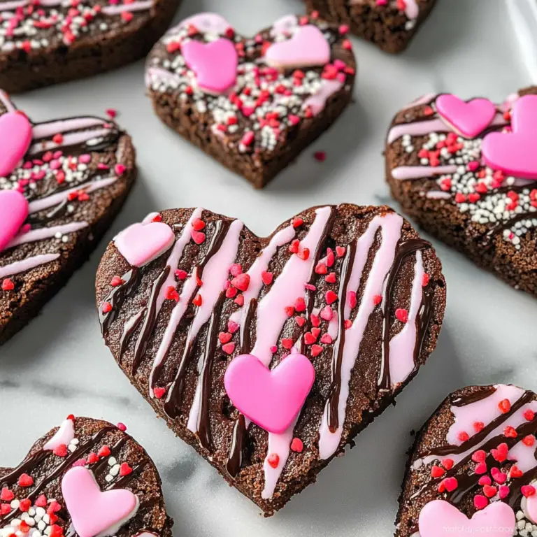 Valentine’s Day Heart-Shaped Brownies