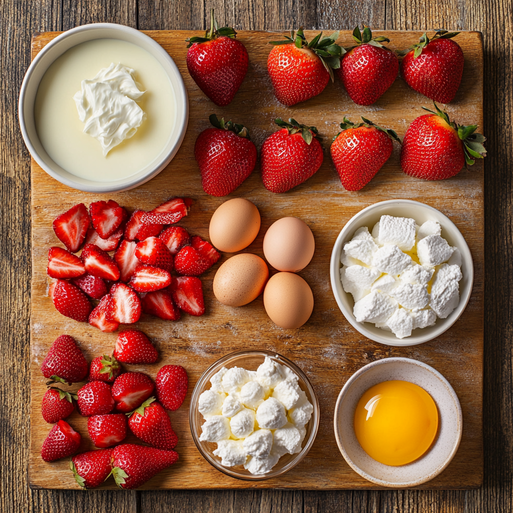 Valentine’s Day Poke Cake ingredients