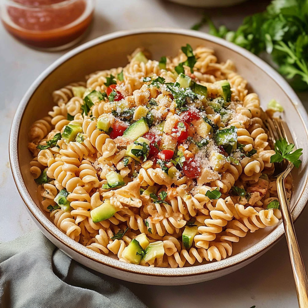 high protein pasta salad