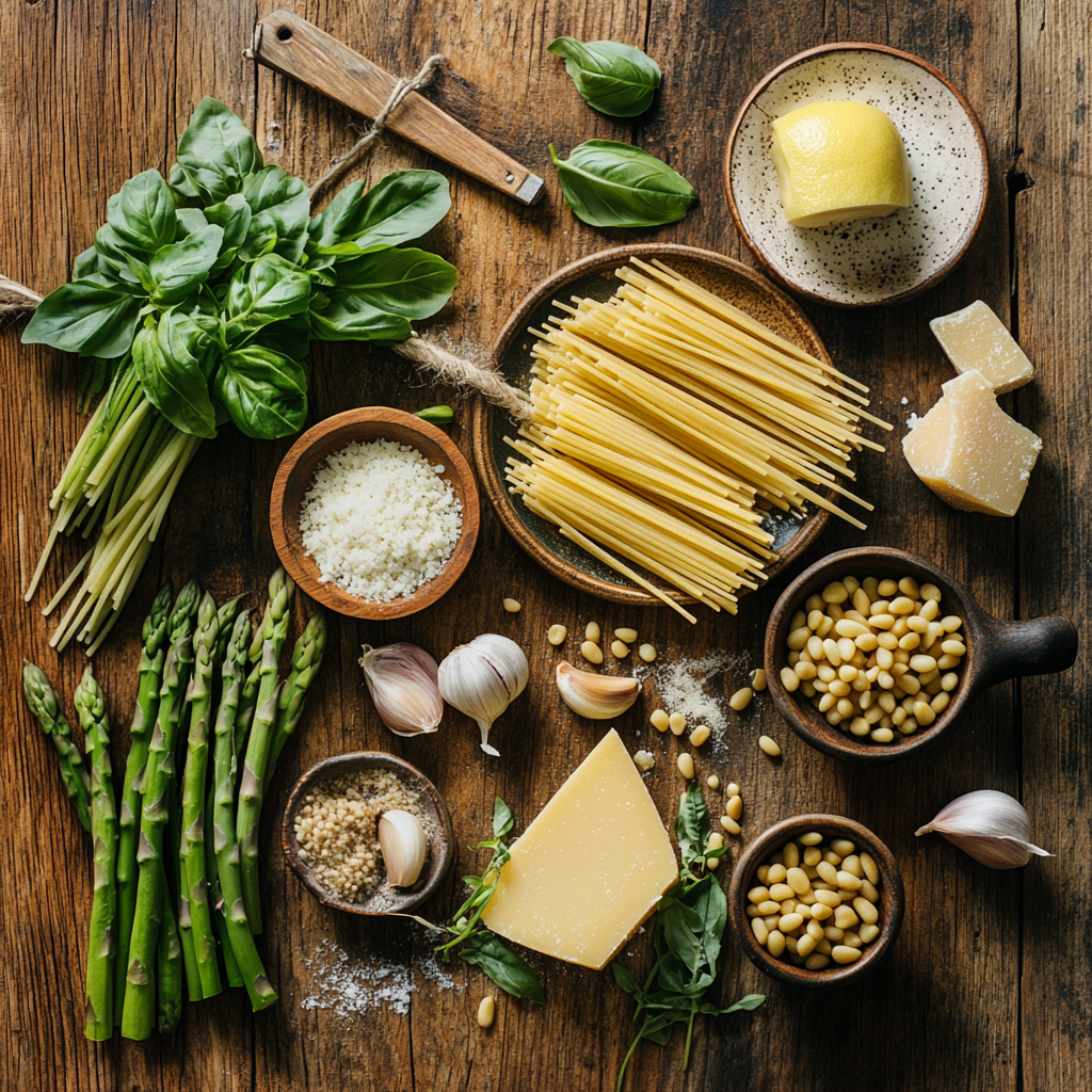 Spring Pesto Pasta with Asparagus