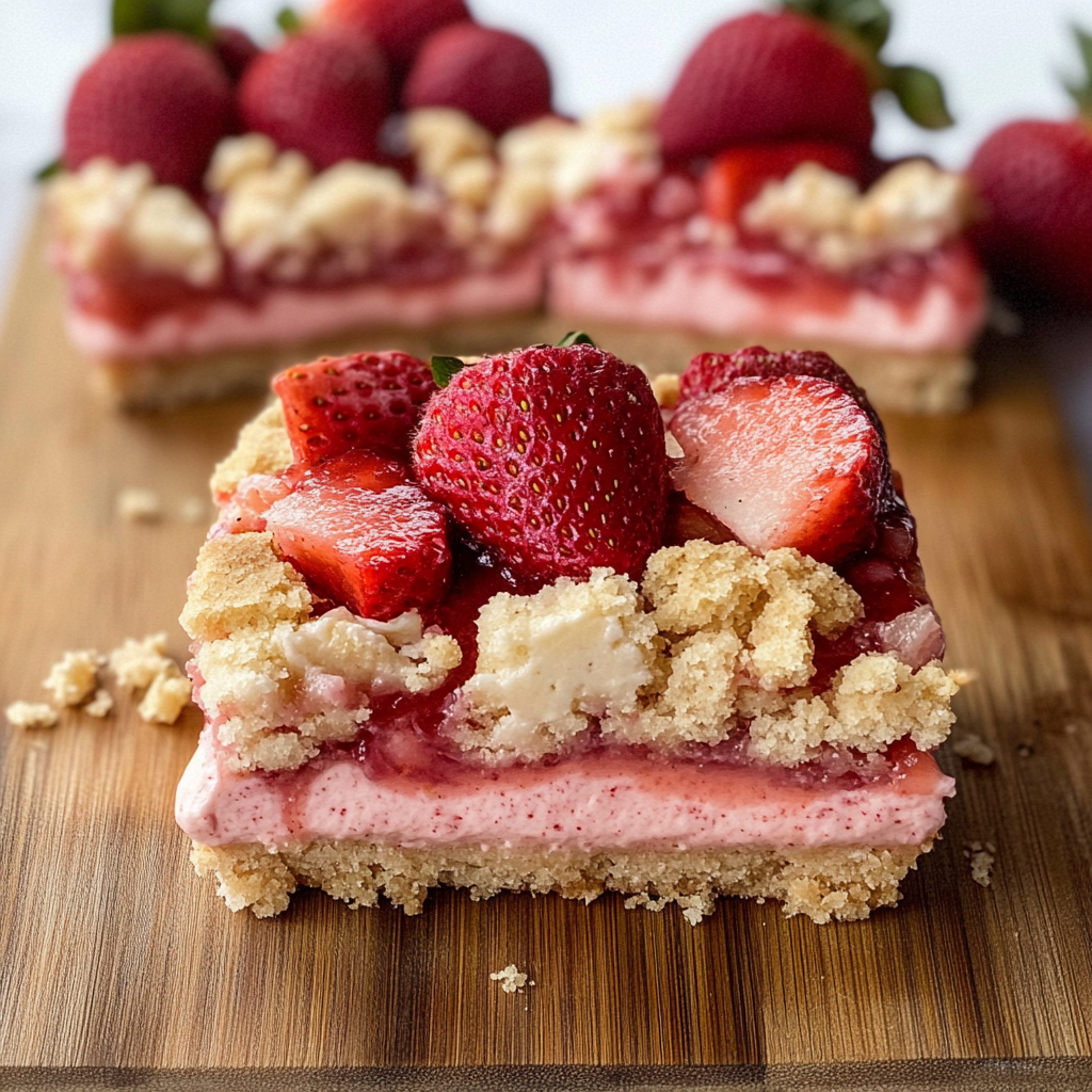 strawberry cheesecake bars